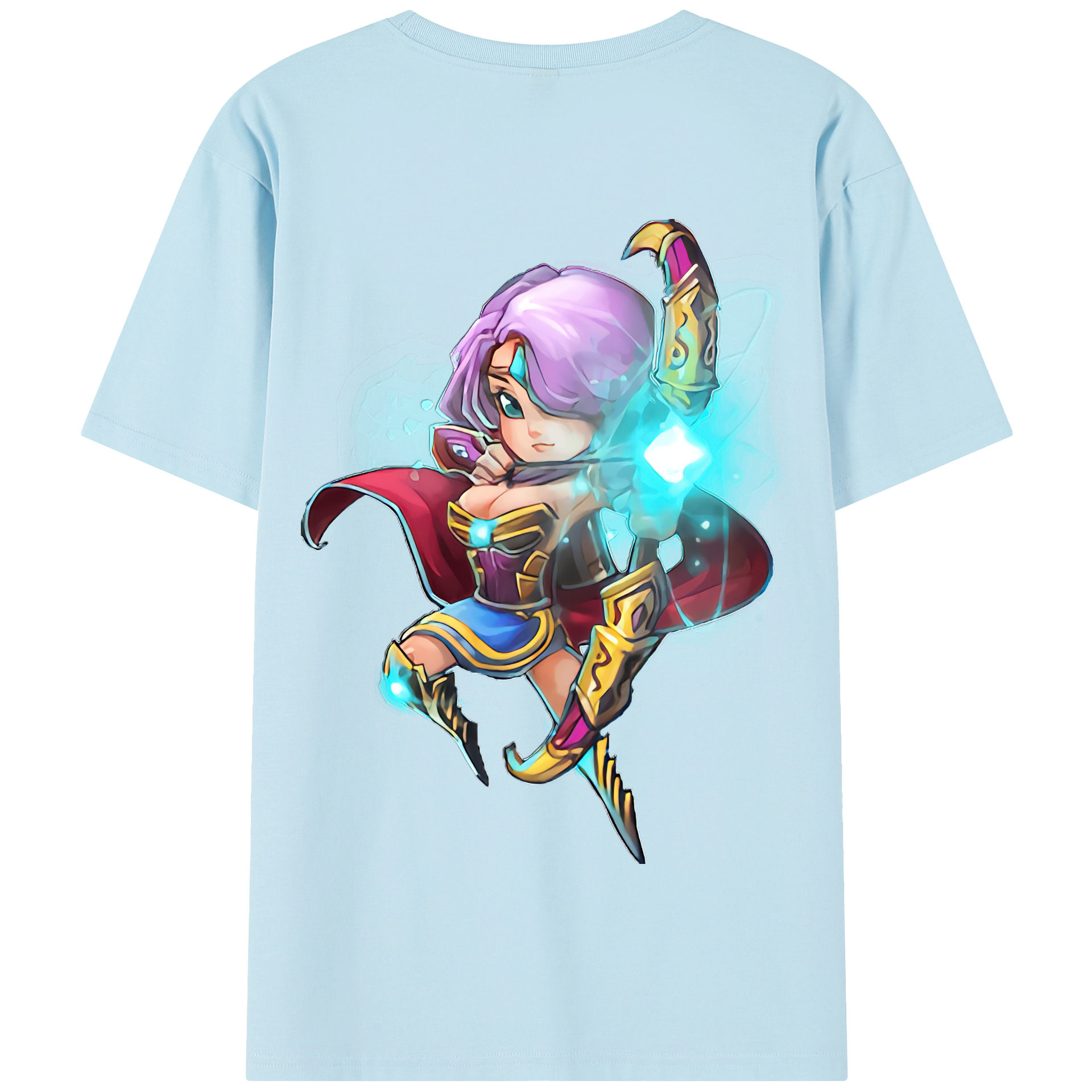 リーグ・オブ・レジェンド League of Legends LOL 綿100％半袖Tシャツ（背面プリント）